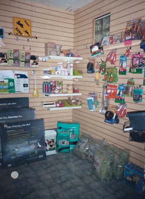 Our rabbit supply store stocked with hay, supplements and toys
